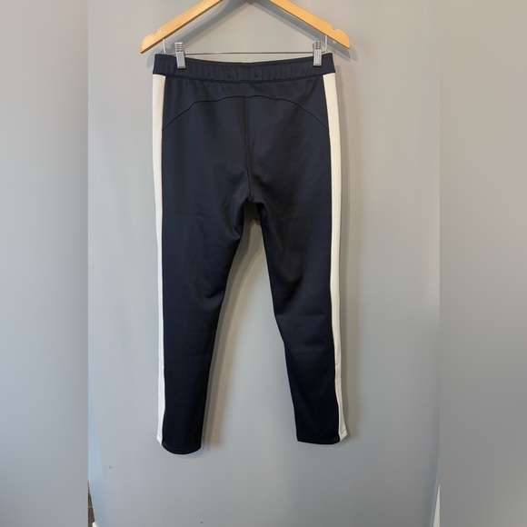 Tory Burch Sport Navy & White stripped casual joggers Small w ankle zippers - Picture 10 of 11